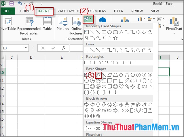 Построение фигур в excel