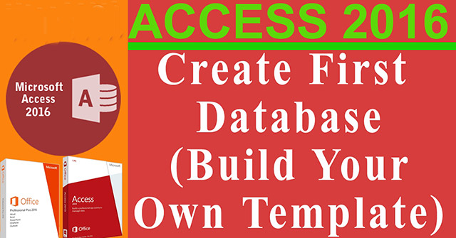 Создайте собственную базу данных в Access 2016